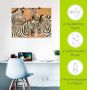 Artland Artprint Zebra's als artprint op linnen poster in verschillende formaten maten - Thumbnail 5