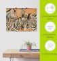 Artland Artprint Zebra's als artprint op linnen poster in verschillende formaten maten - Thumbnail 6