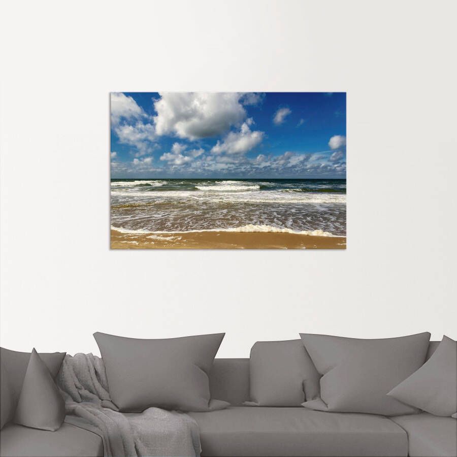 Artland Artprint Zeezicht strand paal als artprint van aluminium artprint voor buiten poster muursticker in diverse maten formaten