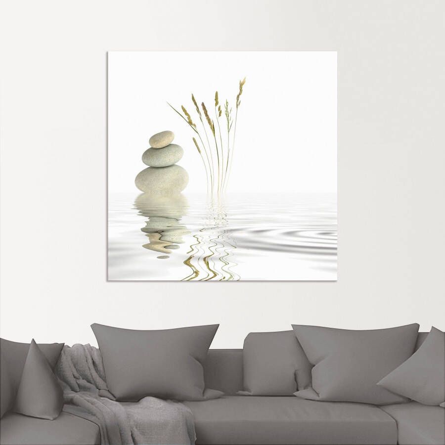 Artland Artprint Zen vrede als artprint van aluminium artprint voor buiten artprint op linnen poster muursticker