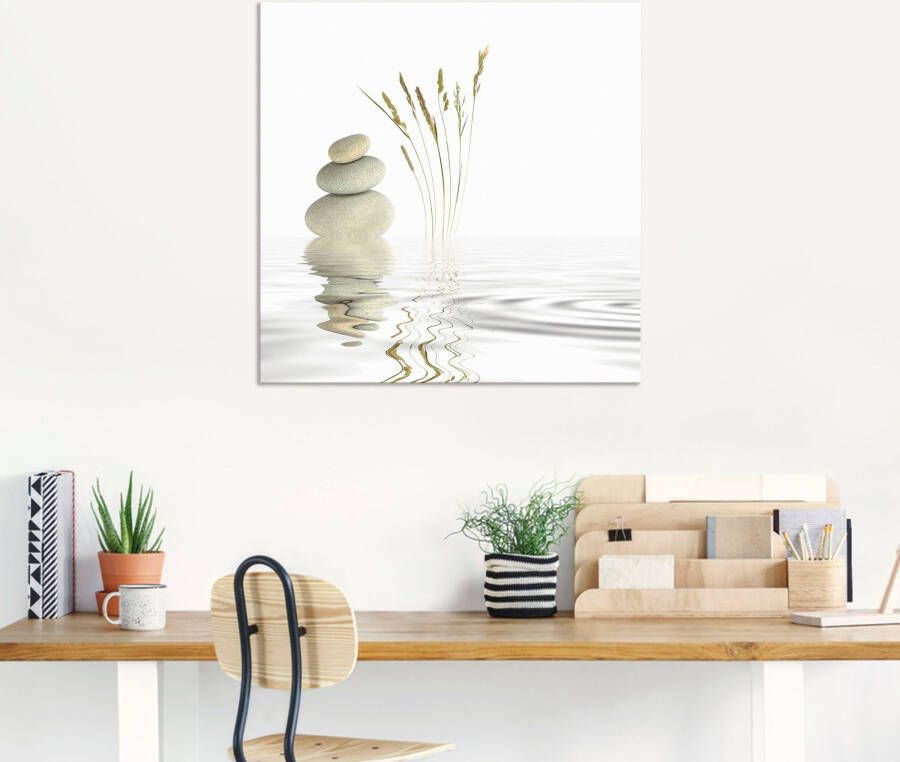 Artland Artprint Zen vrede als artprint van aluminium artprint voor buiten artprint op linnen poster muursticker