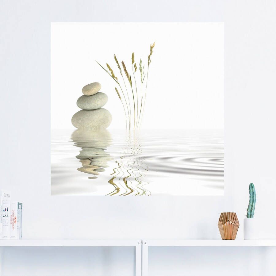 Artland Artprint Zen vrede als artprint van aluminium artprint voor buiten artprint op linnen poster muursticker