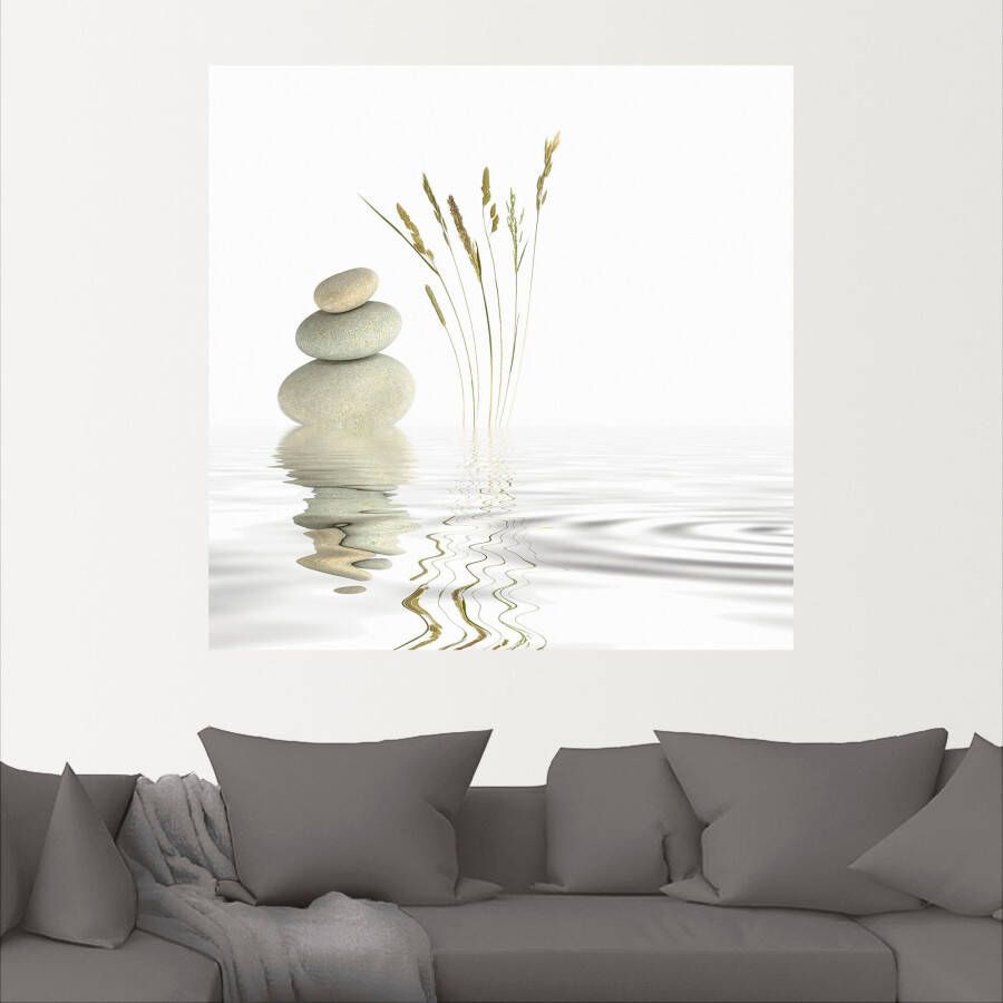 Artland Artprint Zen vrede als artprint van aluminium artprint voor buiten artprint op linnen poster muursticker