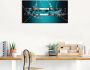 Artland Artprint Zilver abstract op petrol als artprint van aluminium artprint voor buiten artprint op linnen poster muursticker - Thumbnail 3