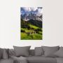 Artland Poster Zomer in Zuid-Tirol in de Dolomieten als artprint van aluminium artprint op linnen muursticker of poster in verschillende maten - Thumbnail 3