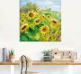 Artland Artprint Zomerweide met zonnebloemen als artprint van aluminium artprint voor buiten artprint op linnen poster muursticker - Thumbnail 4