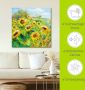 Artland Artprint Zomerweide met zonnebloemen als artprint van aluminium artprint voor buiten artprint op linnen poster muursticker - Thumbnail 5