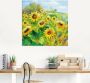 Artland Artprint Zomerweide met zonnebloemen als artprint van aluminium artprint voor buiten artprint op linnen poster muursticker - Thumbnail 2