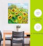 Artland Artprint Zomerweide met zonnebloemen als artprint van aluminium artprint voor buiten artprint op linnen poster muursticker - Thumbnail 7