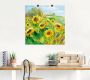 Artland Artprint Zomerweide met zonnebloemen als artprint van aluminium artprint voor buiten artprint op linnen poster muursticker - Thumbnail 4