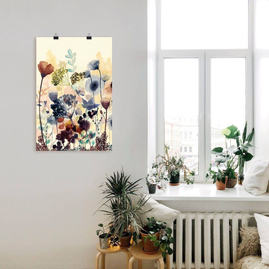 Artland Artprint Zongedroogde bloemen I als artprint van aluminium artprint voor buiten artprint op linnen poster muursticker