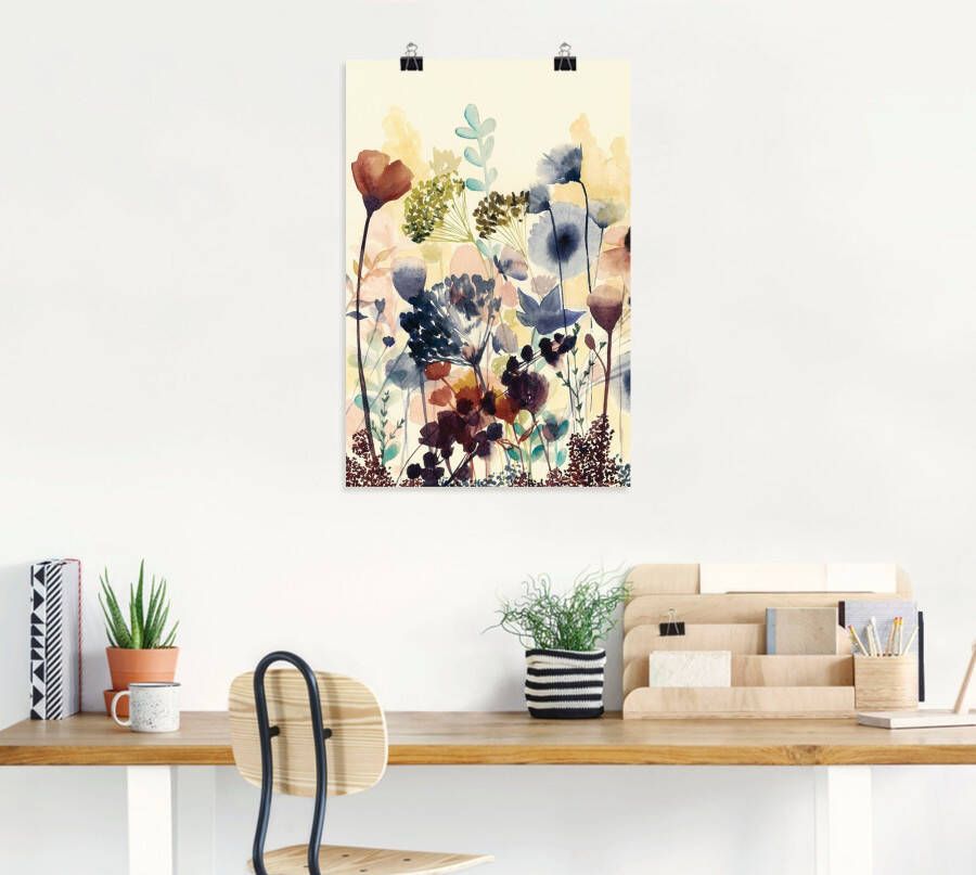 Artland Artprint Zongedroogde bloemen I als artprint van aluminium artprint voor buiten artprint op linnen poster muursticker