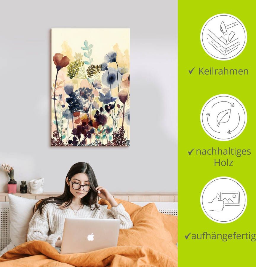 Artland Artprint Zongedroogde bloemen I als artprint van aluminium artprint voor buiten artprint op linnen poster muursticker