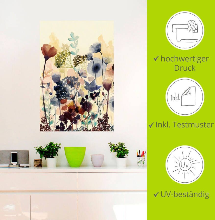 Artland Artprint Zongedroogde bloemen I als artprint van aluminium artprint voor buiten artprint op linnen poster muursticker