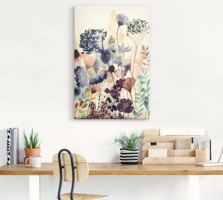 Artland Artprint Zongedroogde bloemen II als artprint op linnen poster in verschillende formaten maten