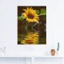 Artland Artprint Zonnebloem als artprint van aluminium artprint voor buiten artprint op linnen poster muursticker - Thumbnail 3