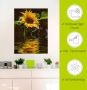 Artland Artprint Zonnebloem als artprint van aluminium artprint voor buiten artprint op linnen poster muursticker - Thumbnail 4