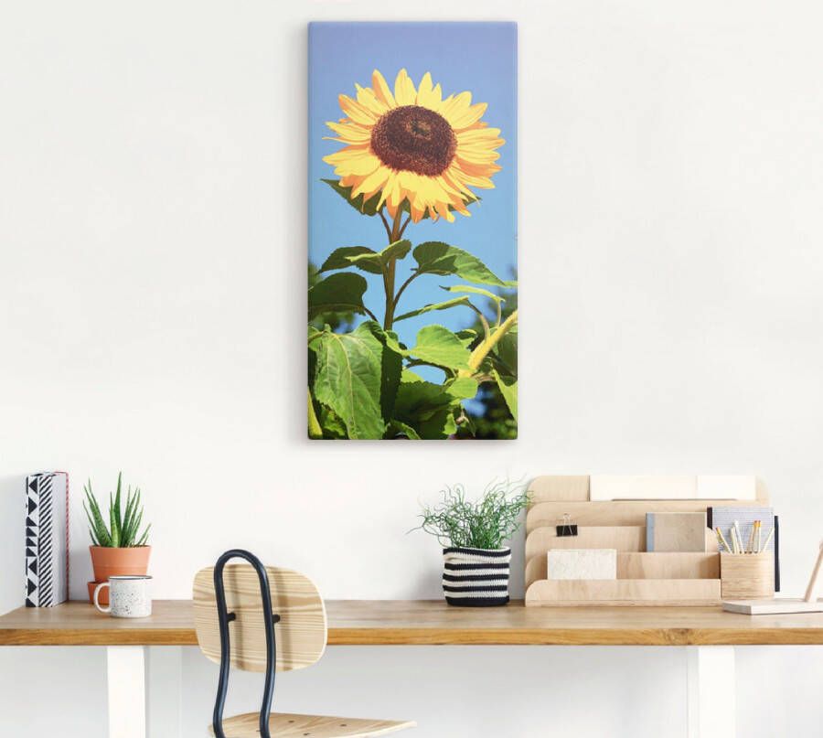 Artland Artprint Zonnebloem als artprint van aluminium artprint voor buiten artprint op linnen poster in verschillende maten. maten