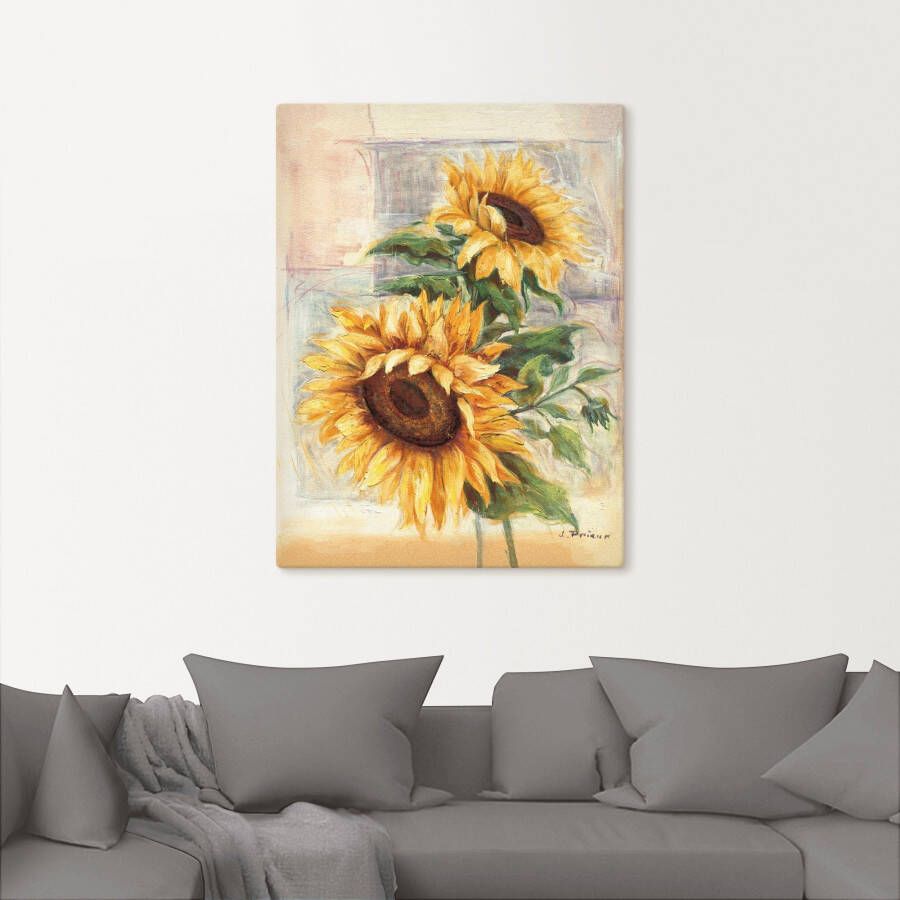 Artland Artprint Zonnebloemen II als artprint van aluminium artprint voor buiten artprint op linnen poster muursticker