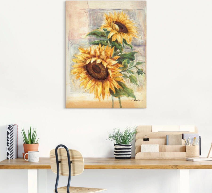 Artland Artprint Zonnebloemen II als artprint van aluminium artprint voor buiten artprint op linnen poster muursticker