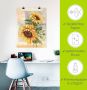 Artland Artprint Zonnebloemen II als artprint van aluminium artprint voor buiten artprint op linnen poster muursticker - Thumbnail 5