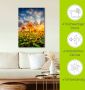 Artland Artprint Zonnebloemen in de zonsondergang als artprint op linnen poster in verschillende formaten maten - Thumbnail 4