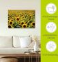 Artland Artprint Zonnebloemveld als artprint van aluminium artprint voor buiten artprint op linnen poster in verschillende maten. maten - Thumbnail 4