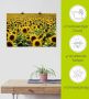 Artland Artprint Zonnebloemveld als artprint van aluminium artprint voor buiten artprint op linnen poster in verschillende maten. maten - Thumbnail 5