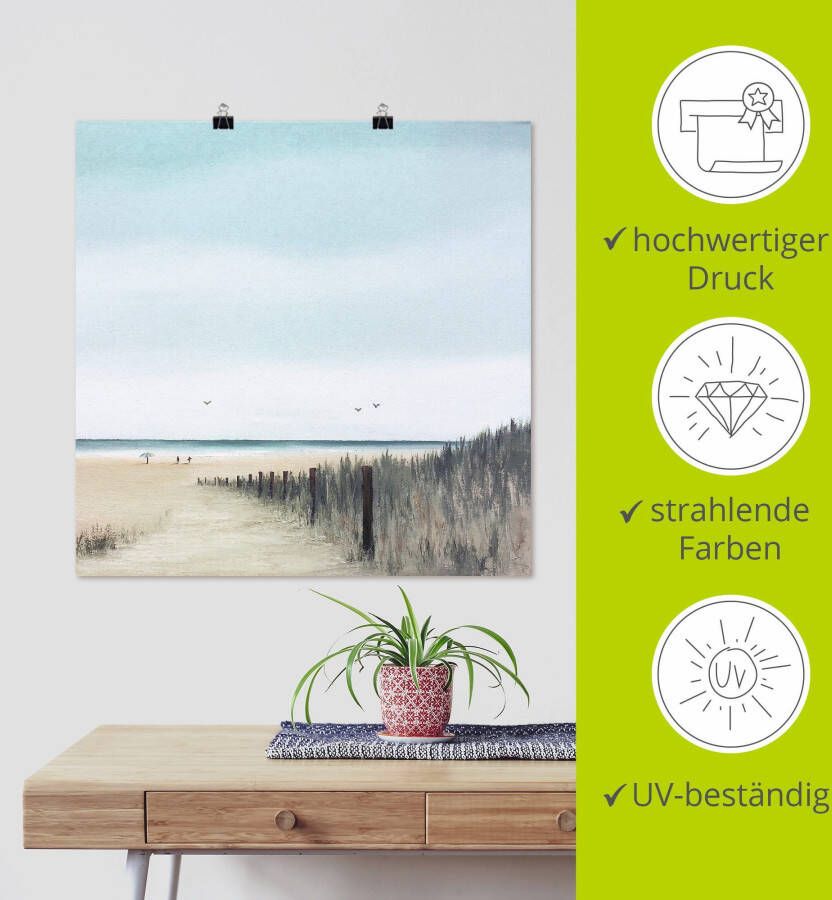 Artland Artprint Zonnige morgen I als artprint op linnen poster in verschillende formaten maten