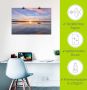 Artland Artprint Zonsondergang aan het Starnberger meer II als artprint van aluminium artprint op linnen muursticker of poster in verschillende maten - Thumbnail 5