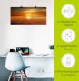 Artland Artprint Zonsondergang boven de zee als artprint op linnen poster muursticker in verschillende maten - Thumbnail 4