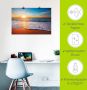 Artland Artprint Zonsondergang en de zee als artprint van aluminium artprint voor buiten artprint op linnen poster in verschillende maten. maten - Thumbnail 5