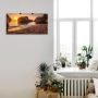 Artland Artprint Zonsondergang en strand als artprint van aluminium artprint voor buiten artprint op linnen poster muursticker - Thumbnail 4