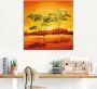 Artland Artprint Zonsondergang op de steppe als artprint op linnen poster in verschillende formaten maten - Thumbnail 2