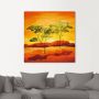 Artland Artprint Zonsondergang op de steppe als artprint op linnen poster in verschillende formaten maten - Thumbnail 3