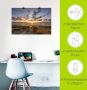 Artland Artprint Zonsondergang op Sylt als artprint op linnen poster in verschillende formaten maten - Thumbnail 5