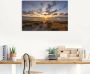 Artland Artprint Zonsondergang op Sylt als artprint op linnen poster in verschillende formaten maten - Thumbnail 4