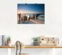 Artland Artprint Zonsondergang strand golfbreker als artprint van aluminium artprint voor buiten artprint op linnen poster muursticker - Thumbnail 2