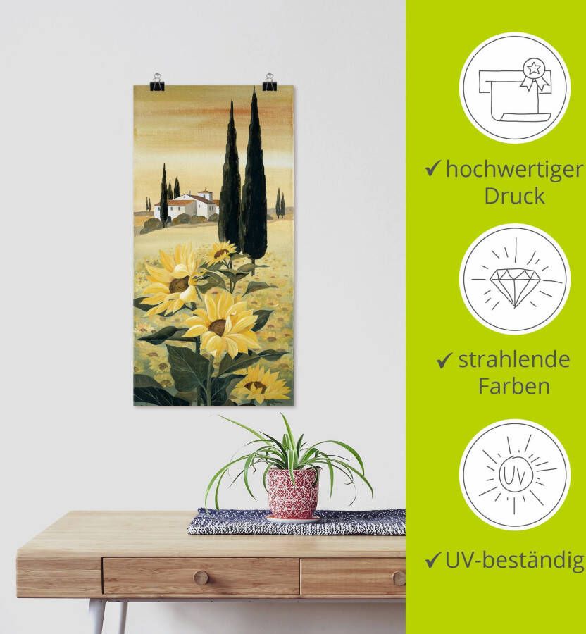 Artland Artprint Zuidelijk gebied als artprint op linnen poster muursticker in verschillende maten