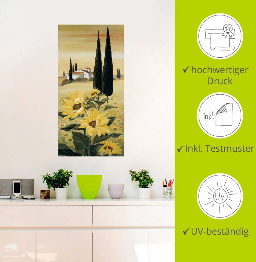 Artland Artprint Zuidelijk gebied als artprint op linnen poster muursticker in verschillende maten