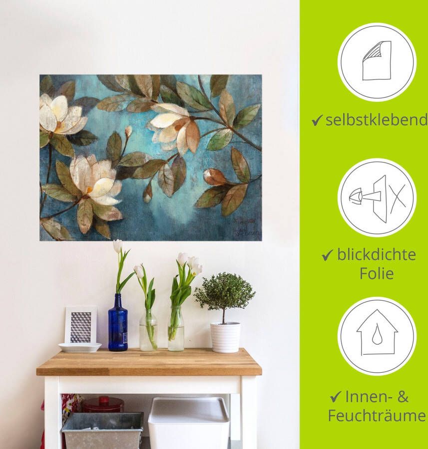 Artland Artprint Zwevende magnolia als artprint op linnen poster muursticker in verschillende maten