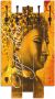 Artland Kapstok Boeddha Goldstatue gedeeltelijk gemonteerd - Thumbnail 2