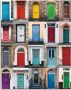 Artland Kapstok Fotocollage van 32 kleurrijke voordeuren - Thumbnail 2