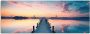 Artland Kapstok Lange pier aan het meer in zonsopkomst - Thumbnail 2