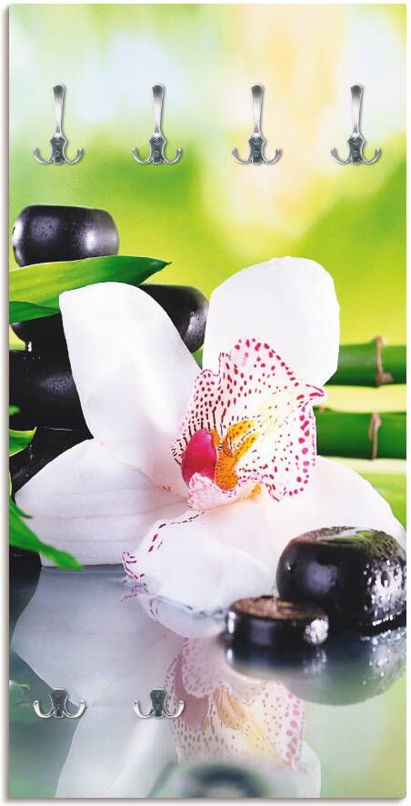 Artland Kapstok Spa stenen bamboe takjes orchidee