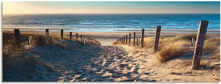 Artland Kapstok Weg naar het Noordzeestrand zonsondergang