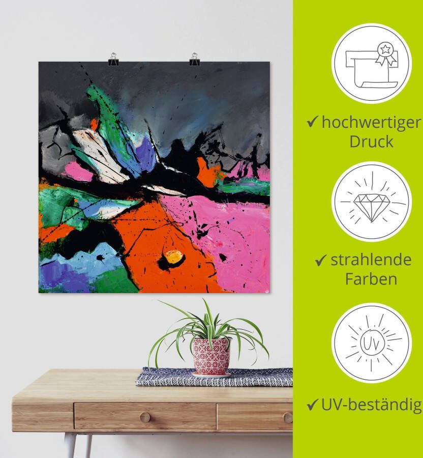 Artland Poster Abstract VI als artprint van aluminium artprint op linnen muursticker of poster in verschillende maten