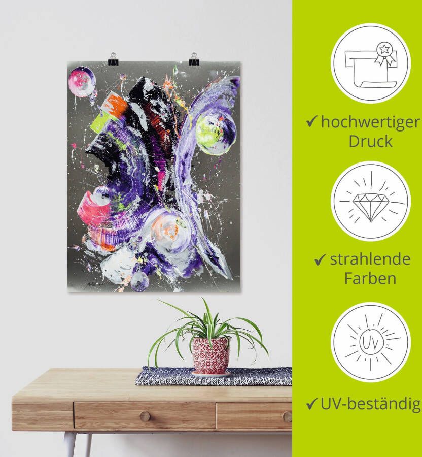 Artland Poster Abstractie XXIII als artprint van aluminium artprint op linnen muursticker of poster in verschillende maten