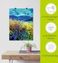 Artland Poster Blauwe wilde bloemen als artprint van aluminium artprint op linnen muursticker of poster in verschillende maten - Thumbnail 4