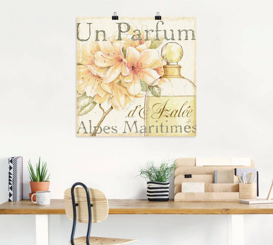 Artland Poster Bloemen en parfum III als artprint op linnen muursticker of poster in verschillende maten